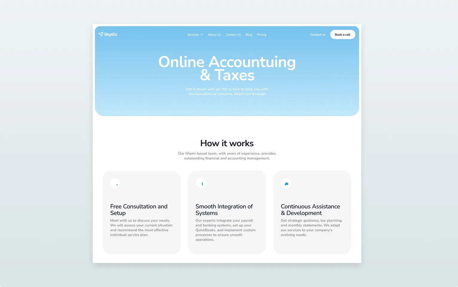 SkyBiz — screen 2