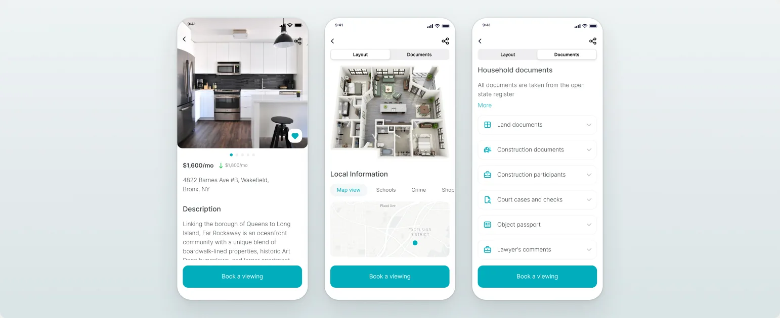 Trulia — listing in depth screens